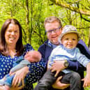 Chris and Laura Doherty with their children Archie and Max. Chris died when Max was just four months old.