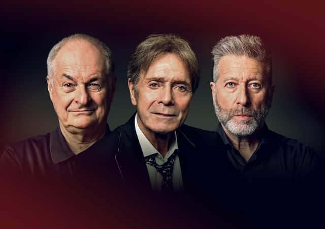 Paul Gambaccini, Sir Cliffe Richard and Neil Fox