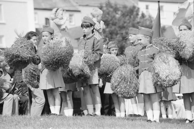 Pom Poms at the ready, ahead of the Clonmany festival opening parade