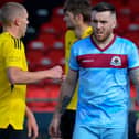 Striker Cathair Friel opened his Institute goalscoring account at Newington on Tuesday.