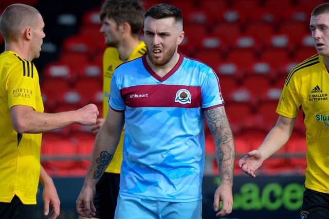 Striker Cathair Friel opened his Institute goalscoring account at Newington on Tuesday.