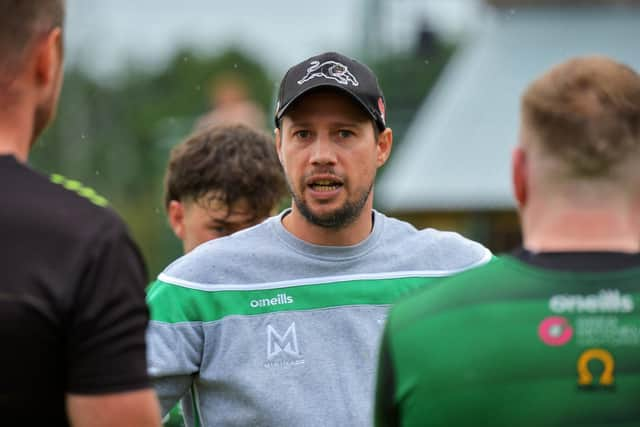 City of Derry Head coach Richard McCarter. Photo: George Sweeney.  DER2234GS