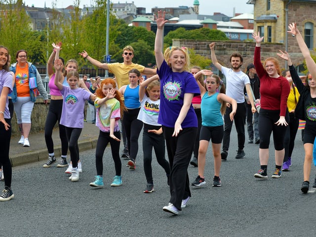 Fireworks DDTA took part in the Foyle Pride Parade in Derry on Saturday afternoon. Photograph: George Sweeney / Derry Journal. DER2234GS – 040