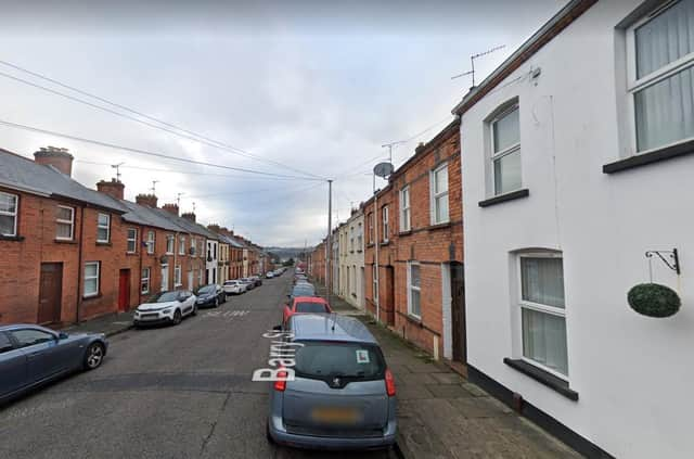 Barry Street (Sráid na Bharraigh). Named after Paul Barry McLearn (d.1915) (Bryson). McLearn was a Donegal born farmer and landowner based at Enagh.