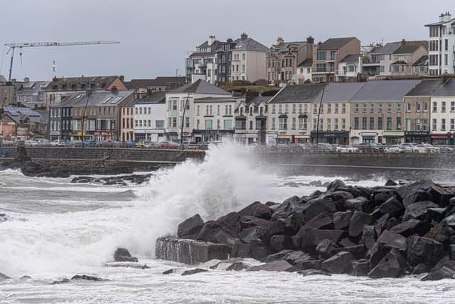 Storm Eunice as it battered Portstewart earlier this year. Photo: Kirth Ferris/ Pacemaker