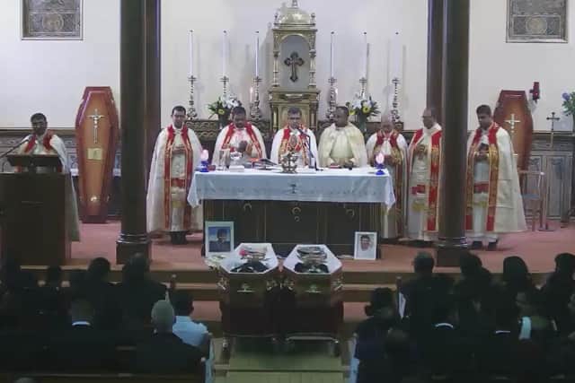 The funeral of Reuven Simon and Joseph Sebastian took place at St. Mary's, Ardmore on Friday.