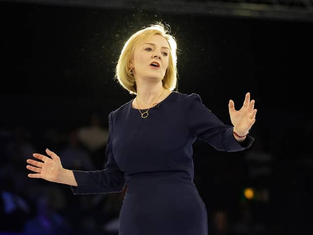 Liz Truss, who was announced as the incoming British Prime Minister this afternoon.