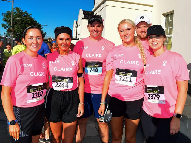 Team Claire ran in the 39th Waterside Half Marathon on Sunday morning last. Photo: George Sweeney. DER2236GS – 003