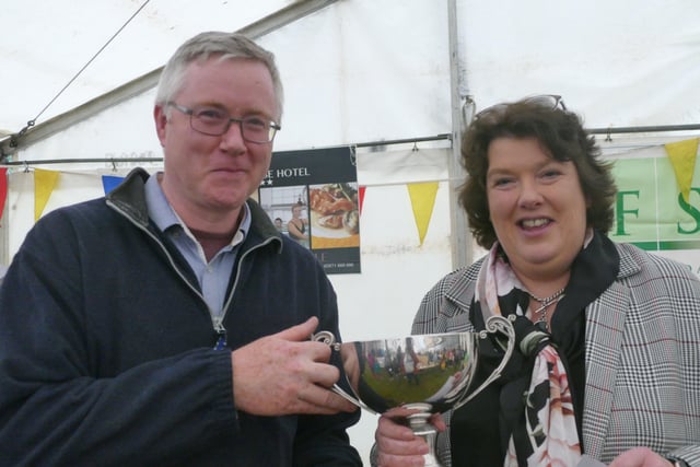 George McDonald - winner of Hightest Points in Preserves, Flowers, Dahlias, Home Industries and Berry Jams.