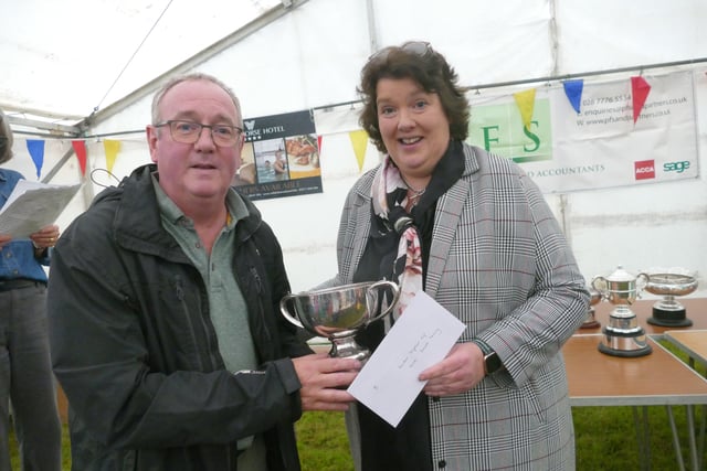 Richard Manning - Winner of Highest Points in Fruit and Vegetables and Best Tray of Vegetables.
