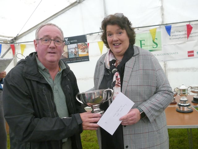 Richard Manning - Winner of Highest Points in Fruit and Vegetables and Best Tray of Vegetables.