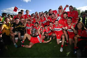 Derry's memorable Ulster Senior Football Championship victory has been rewards with seven players being nominated for a 2022 PwC Football All Star Award. (Photo: Sportsfile)