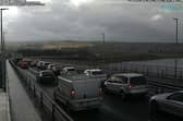 The Foyle Bridge at 9am this morning.