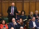 Colum Eastwood addressing Liz Truss this afternoon.