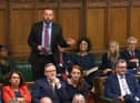 Colum Eastwood addressing Liz Truss this afternoon.