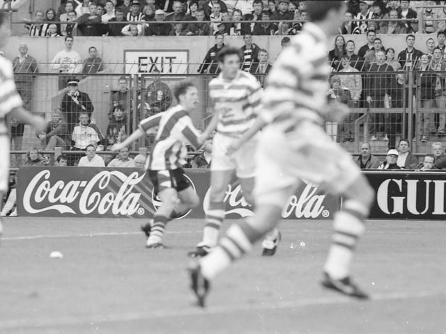 Ryan Coyle came on to score the winner in a famous victory over Celtic.