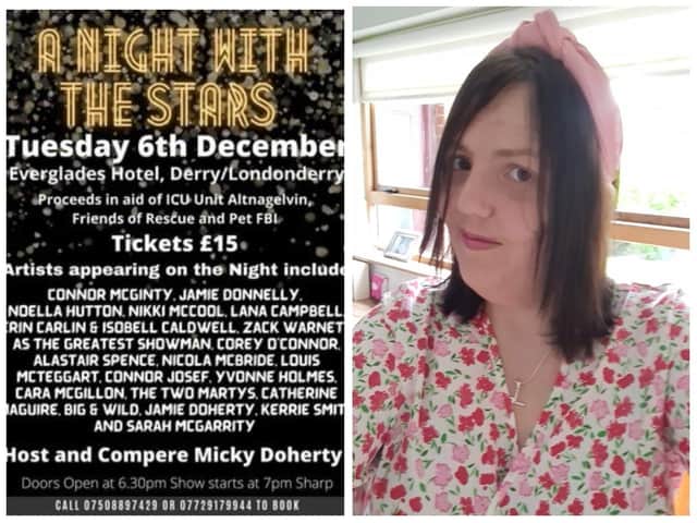 A Night with the Stars, which is organised by Sarajane Olphert in aid of Altnagelvin ICU, Pet FBI and Friends of Rescue.