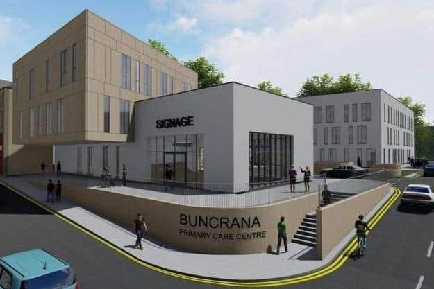 An artist impression of Buncrana Primary Care Centre.