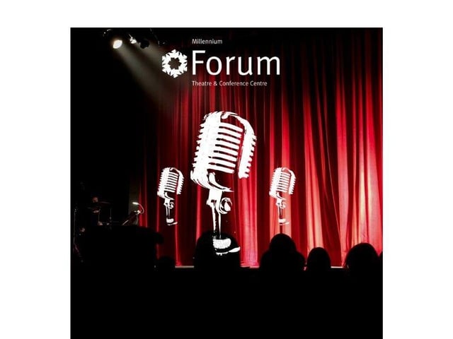 Open Mic Night - Musical Theatre songs, sung by you. "Millennium Forum are delighted to invite you to a special Open mic night for Musical Theatre lovers, sign up and request a song to sing your heart out to a live audience.A cosy relaxed evening for all the family with a ‘tuck shop’ in the room as this is a non-alcoholic event. 20 singers have the opportunity to perform in the 1.30-hour event. Under 14’s must be accompanied by an adult"