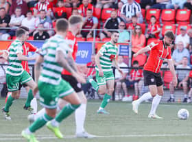 Will Patching missed a penalty as Derry City were held to a scoreless draw against Shamrock Rovers when the teams last met at Brandywell this season.