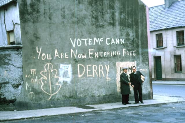 33 Lecky Road, which is now known throughout the world as Free Derry Corner. Photo: Jim Davies.