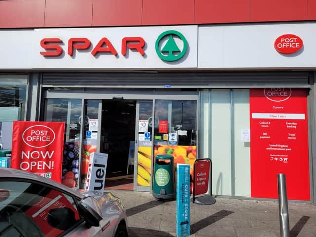 Culmore's new Post Office is located in Spar on the Ballynagard Road.