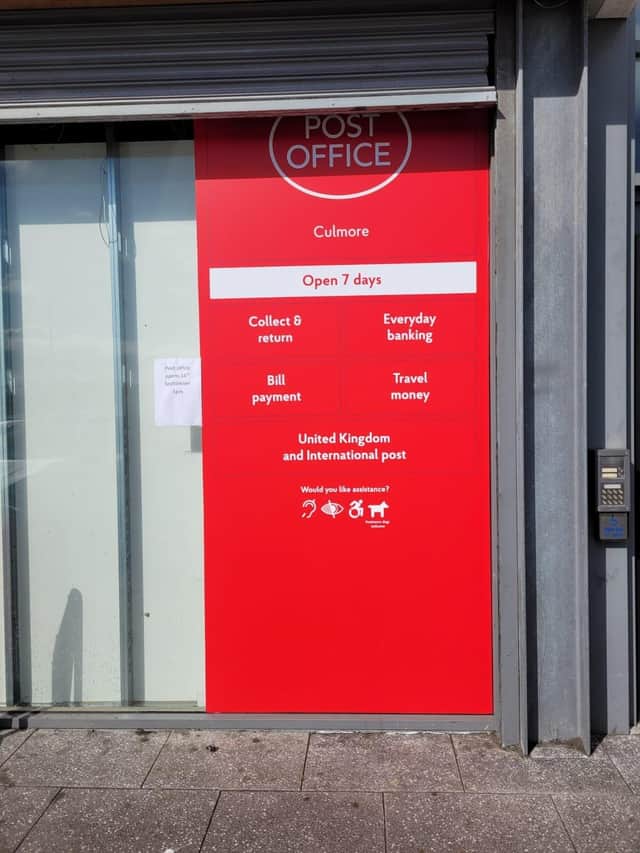 Culmore Post Office on the Ballynagard Road is now open seven days a week.
