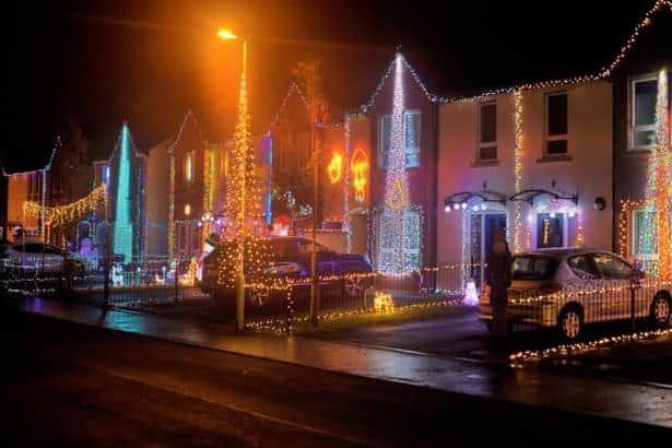 Christmas Drive Derry on Racecourse Drive last year.