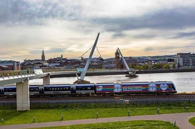 A train fault has caused disruption to services between Belfast and Derry.