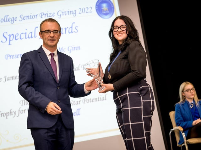 Congratulations to Aisling Campbell receiving The Fr. Jimmy Doherty Trophy for Demonstrating Star Potential.