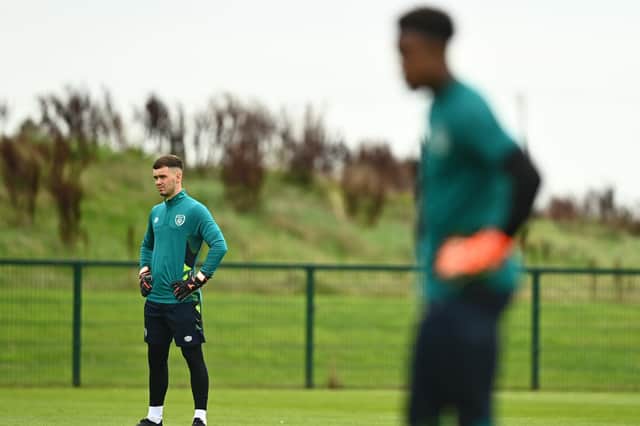 Derry City keeper Brian Maher pictured during training for Republic of Ireland U21s at Abbotstown this week.