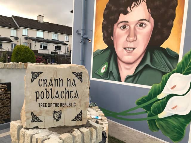 The new commemorative garden at the corner of Rinmore Gardens and Lislane Drive.