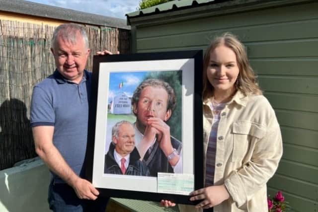 Aoife Doherty pictured with Charles Lamberton.