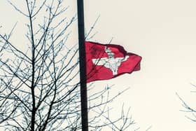 Parachute Regiment flags. A source of contention.