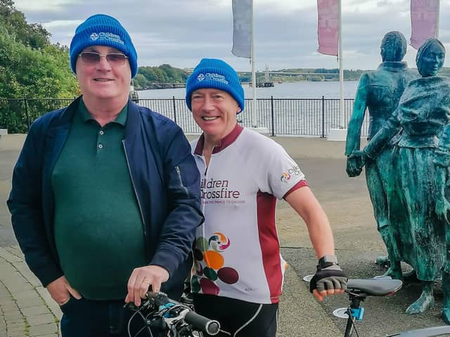 CEO of Children in Crossfire Richard Moore with Dr Joe McEvoy