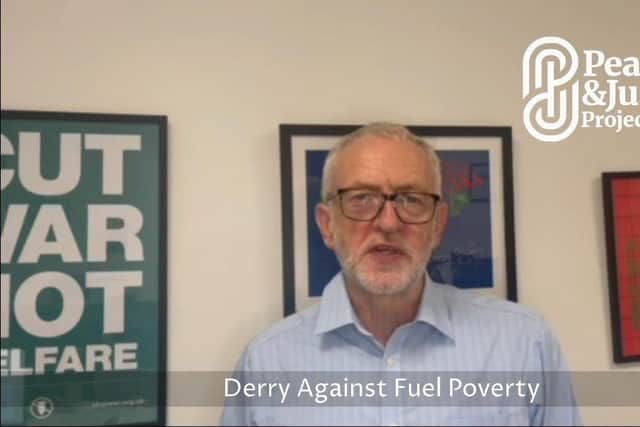 Jeremy Corbyn urges everyone in Derry to attend cost of living rally on Saturday, October 1.