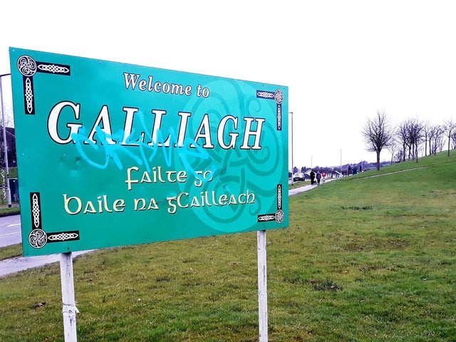 Galliagh Park (Páirc Bhaile na gCailleach). Galliagh is a shortened form of Ballynagalliagh/Baile na gCailleach. The land was farmed for the support of a convent (Bryson). Note that this estate is in Shantallow townland, not Ballynagalliagh.