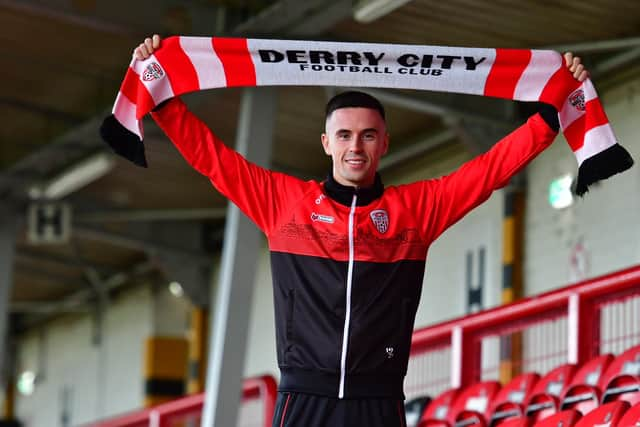 Jordan McEneff signed a two year deal with Derry City. Photo by Kevin Morrison