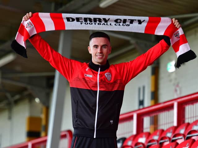 Jordan McEneff signed a two year deal with Derry City. Photo by Kevin Morrison