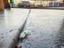 Black ice in the city this morning.