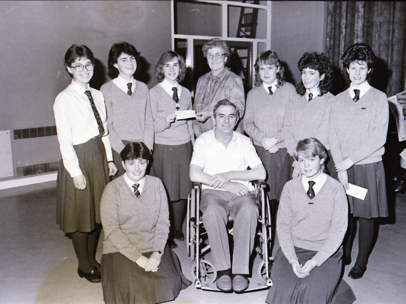 Foyle & Londonderry College cheque presentation to MS Society.