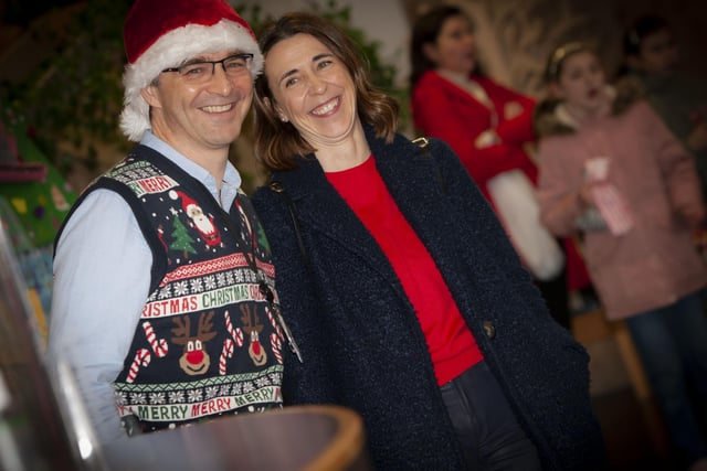 Mr. Brendan McGinn, Principal, St Mary’s College pictured with his wife during Saturday’s Annual Christmas Fair. (Photos: Jim McCafferty Photography)