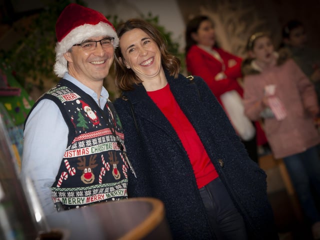 Mr. Brendan McGinn, Principal, St Mary’s College pictured with his wife during Saturday’s Annual Christmas Fair. (Photos: Jim McCafferty Photography)