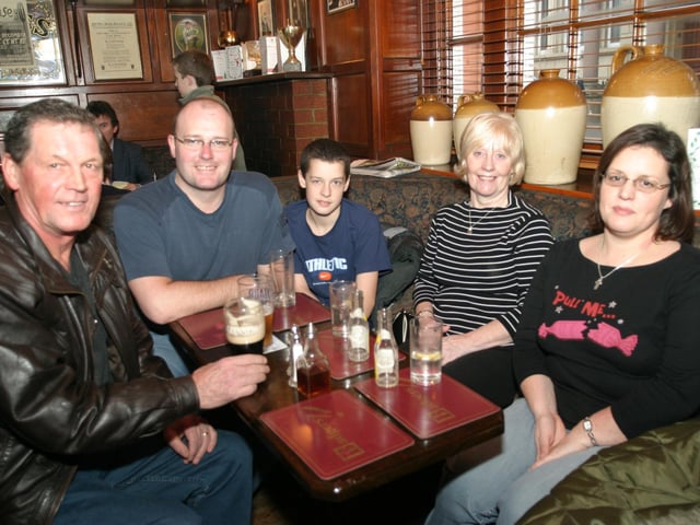 Enjoying a pint in Derry bars 20 years ago in 2003