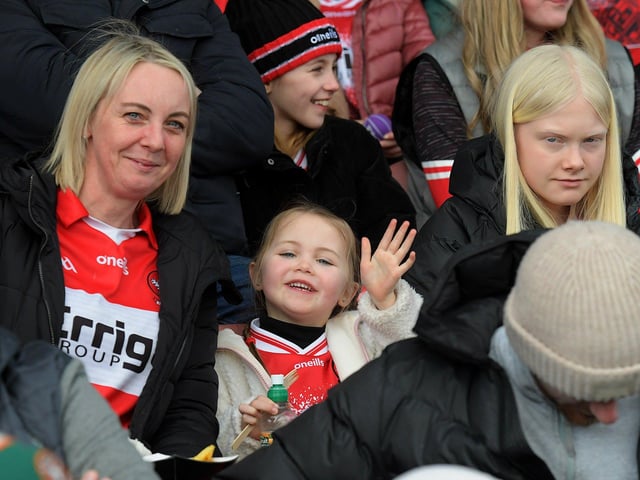 Fans in Celtc Park for the Derry v Dublin game on Saturday. Photo: George Sweeney