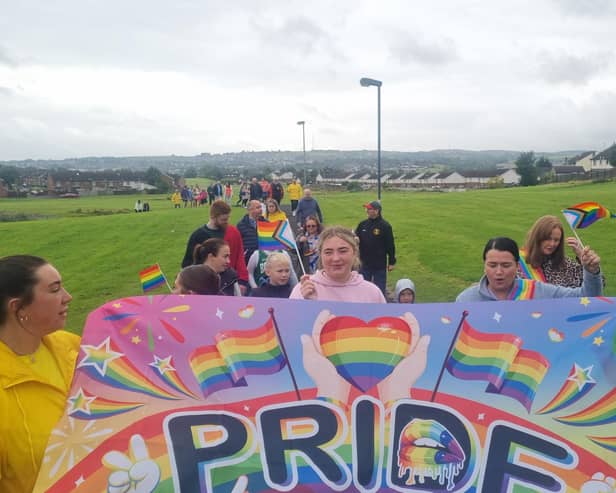 A previous Galliagh Féile Stride for Pride.