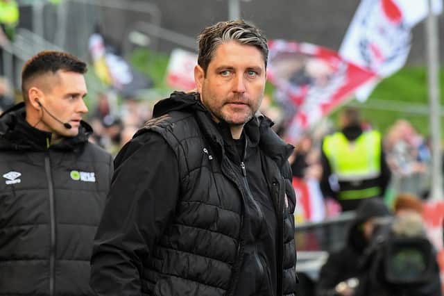 DISAPPOINTED: Derry City manager Ruaidhri Higgins. Photograph: George Sweeney