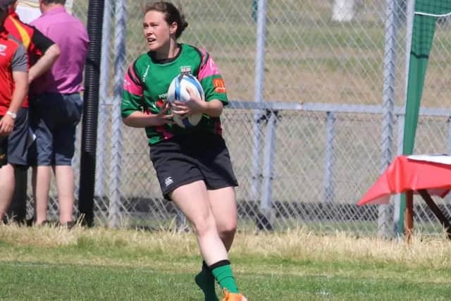 Amelia McFarland played rugby throughout her chemo treatment.