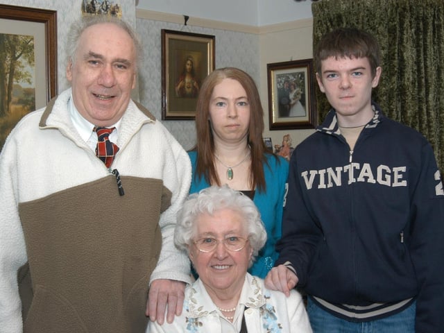Greta McLoone's 80th birthday with family.