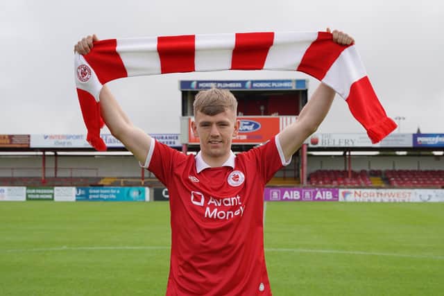 Ciaron Harkin is unveiled as a Sligo Rovers player this week at the Showgrounds.